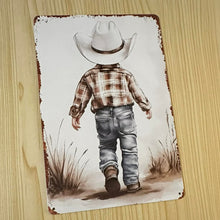 Load image into Gallery viewer, Creative Tin Sign 8X12 - Cowboy Cooper
