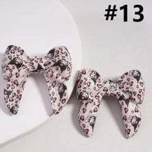 Load image into Gallery viewer, 3D Cartoon Printed Bow Silicone Focal Beads 40*40mm - 15 Different Prints
