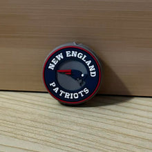Load image into Gallery viewer, Patriots Round Silicone Focal Bead
