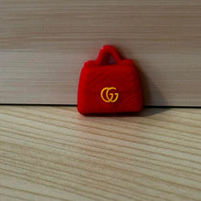 Load image into Gallery viewer, Gigi Red Purse Silicone Focal Bead
