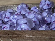 Load image into Gallery viewer, Love Fancy Purple 20mm Heart Acrylic Beads - 5 Count
