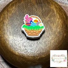 Load image into Gallery viewer, Easter Basket Silicone Focal Bead Beads
