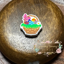 Load image into Gallery viewer, Easter Basket Silicone Focal Bead Beads
