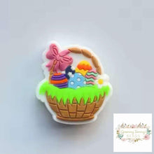 Load image into Gallery viewer, Easter Basket Silicone Focal Bead Beads
