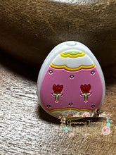 Load image into Gallery viewer, Easter Egg - Pink Silicone Focal Bead Beads
