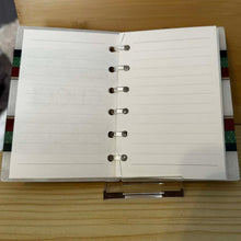 Load image into Gallery viewer, Designer Inspired Acrylic Loose-leaf Cover Notebook - GiGi Stripes
