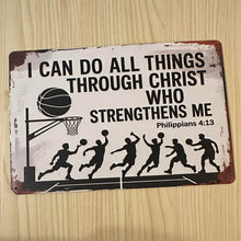Load image into Gallery viewer, Creative Tin Sign 8X12 - Can do all things
