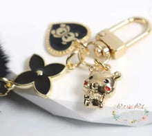 Load image into Gallery viewer, Elegant Keychain or Bag Charm - Available in Pink or Black Purse Keychain
