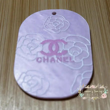 Load image into Gallery viewer, Embossed Acrylic Charm - Double Sided - CiCi Purple - Light Purple Embossed Acrylic Charm
