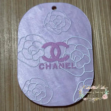 Load image into Gallery viewer, Embossed Acrylic Charm - Double Sided - CiCi Purple - Light Purple Embossed Acrylic Charm
