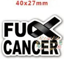 Load image into Gallery viewer, F Cancer 40X27Mm Flatback
