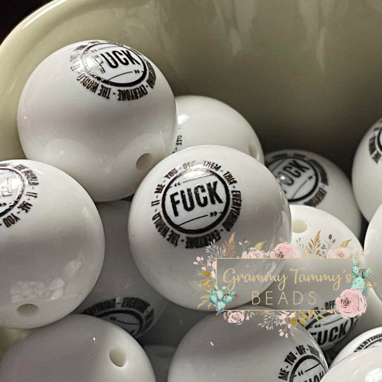 F-Everything 20Mm Acrylic Beads Bumblegum