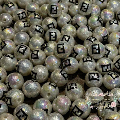 F*ndi 16mm Acrylic Beads - 5 Count 16mm Acrylic Beads