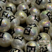 Load image into Gallery viewer, F*ndi 16mm Acrylic Beads - 5 Count 16mm Acrylic Beads
