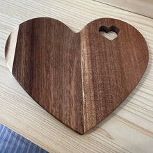 Load image into Gallery viewer, Heart Wooden Charcuterie Board with Knives

