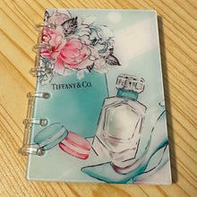 Load image into Gallery viewer, Designer inspired Acrylic Loose-leaf Cover Notebook Plastic Binder - Tif Perfume
