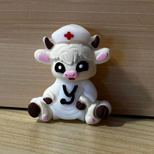 Load image into Gallery viewer, 3D Nurse Cow Silicone Focal Bead

