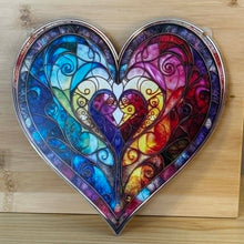 Load image into Gallery viewer, Acrylic Suncatcher with Chain - Large - Heart
