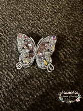 Load image into Gallery viewer, 31*35MM Metal Fancy Beads Rhinestone Effect/Butterfly Shape 1- count Butterfly shaped beeds
