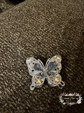 Load image into Gallery viewer, 31*35MM Metal Fancy Beads Rhinestone Effect/Butterfly Shape 1- count Butterfly shaped beeds
