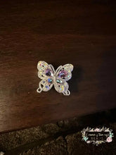 Load image into Gallery viewer, 31*35MM Metal Fancy Beads Rhinestone Effect/Butterfly Shape 1- count Butterfly shaped beeds
