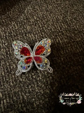 Load image into Gallery viewer, 31*35MM Metal Fancy Beads Rhinestone Effect/Butterfly Shape 1- count Butterfly shaped beeds
