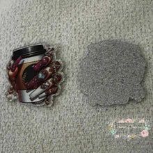Load image into Gallery viewer, Fancy Nails Coffee - Silver Glitter Flatback Glitter Flatback
