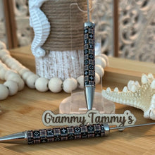 Load image into Gallery viewer, Beadable Pen - LoVe - Black &amp; Brown
