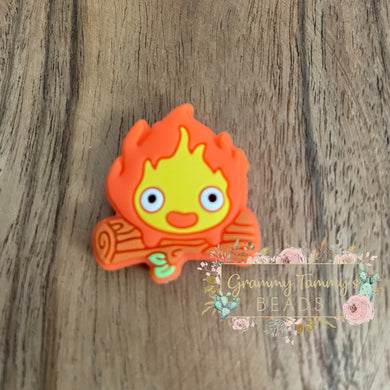 Fire Silicone Focal Bead