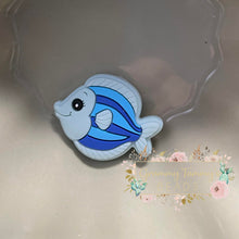 Load image into Gallery viewer, Fish - Blue Silicone Focal Bead
