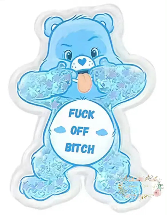 Flatback - Shaker - Blue Carebear Shaker Flatback