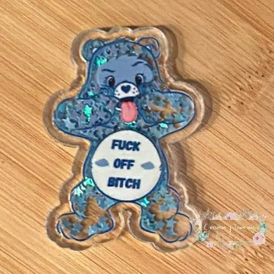 Flatback - Shaker - Blue Carebear Shaker Flatback