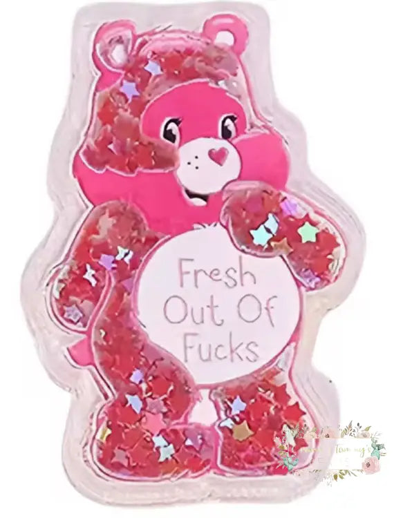 Flatback - Shaker - Fresh Out - Pink Carebear Shaker Flatback