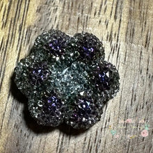 Load image into Gallery viewer, Floral Jelly Bead 24X24Mm Black Fancy
