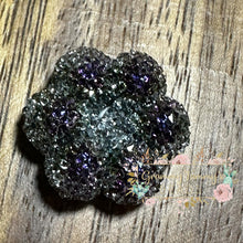 Load image into Gallery viewer, Floral Jelly Bead 24X24Mm Black Fancy
