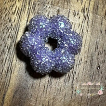 Load image into Gallery viewer, Floral Jelly Bead 24X24Mm Purple Fancy
