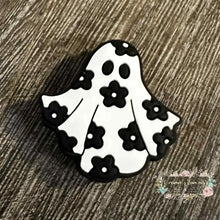 Load image into Gallery viewer, Flowered Ghost - Silicone Focal Bead Silicone Focal Bead
