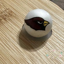 Load image into Gallery viewer, Football 16mm Beads - One Count Arizona Cardinals 2 16mm Acrylic Beads
