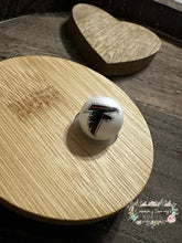 Load image into Gallery viewer, Football 16mm Beads - One Count Atlanta Falcons 2 16mm Acrylic Beads

