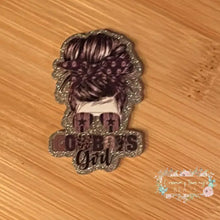 Load image into Gallery viewer, FOOTBALL - Cowboys Girl Glitter Flatback Glitter Flatback
