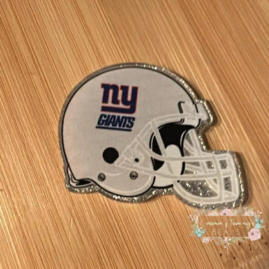 FOOTBALL HELMET - Giants - Glitter Flatback Glitter Flatback