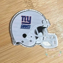 Load image into Gallery viewer, FOOTBALL HELMET - Giants - Glitter Flatback Glitter Flatback

