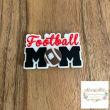 Load image into Gallery viewer, Football Mom - Silicone Focal Bead
