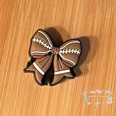 Football Ribbon - Silicone Focal Bead Silicone Focal Bead