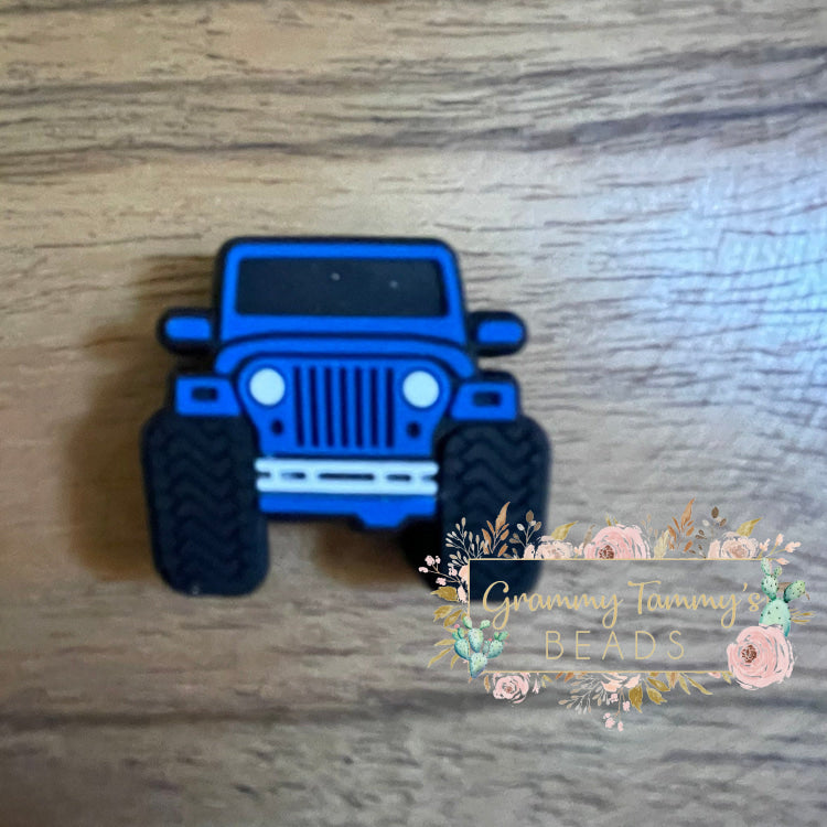 Fun Truck - Silicone Bead Navy Blue