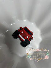 Load image into Gallery viewer, Focal - Jeep Red Silicone Focal Bead
