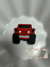 Load image into Gallery viewer, Focal - Jeep Red Silicone Focal Bead
