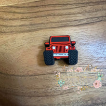 Load image into Gallery viewer, Fun Truck - Red Silicone Focal Bead
