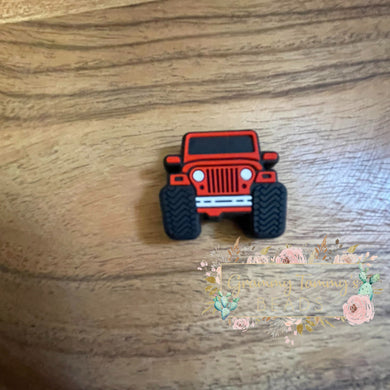 Fun Truck - Red Silicone Focal Bead