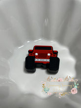 Load image into Gallery viewer, Focal - Jeep Red Silicone Focal Bead
